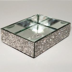 Bella Lux Soap Dish Jeweled All Sides Rhinestone